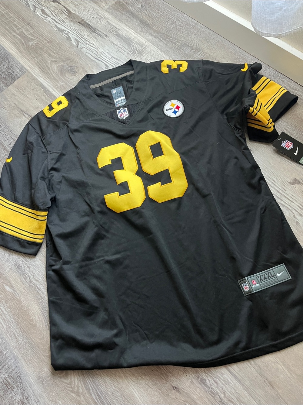 Nike Black & Yellow #39 Pittsburgh Steelers Men’s Jersey FITZPATRICK